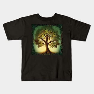 Celtic Oak Tree Kids T-Shirt